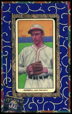 Picture, Helmar Brewing, T206-Helmar Card # 432, Carl HUBBELL, Red bill on cap, New York Giants